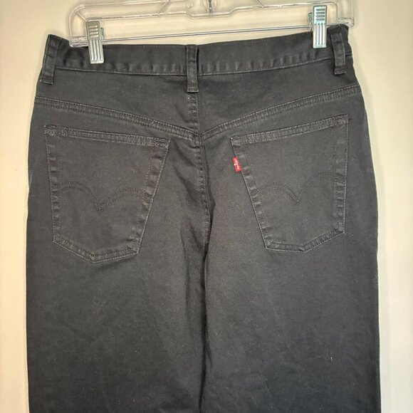 LEVI'S 512 Slim Fit Jean Womens 12 Red Tab Black Stretch - Picture 3 of 8